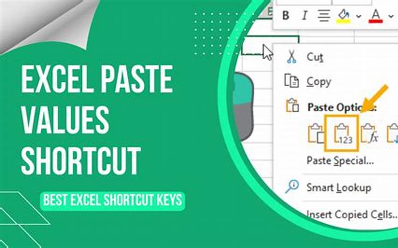 Paste Values Excel Use