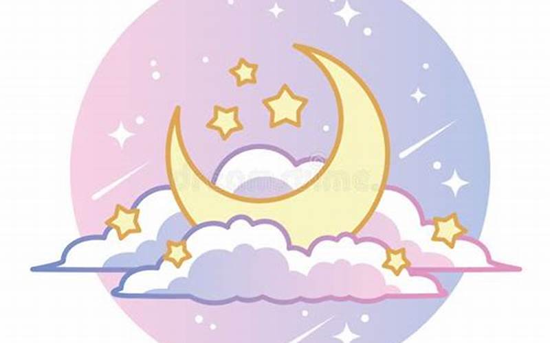Pastel Moon And Stars