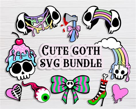 Unleash Your Dark Side with Pastel Goth SVG - Elevate Your Style with This Intriguing Trend!