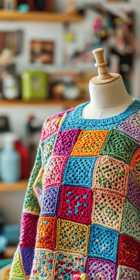 Patchwork Sweater Crochet