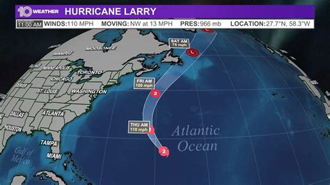 Unleashing Nature's Fury: The Path of Hurricane Larry