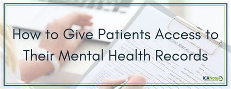 Patient Access to Mental Health Records