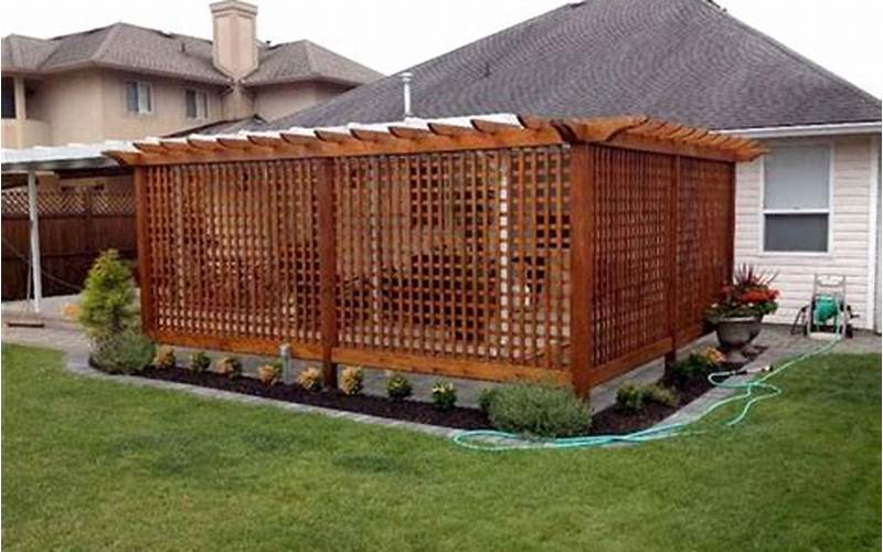 Patio With Privacy Fence