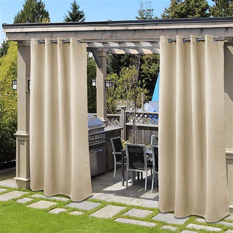 Indoor Outdoor Curtains Displaying Beautiful Details That Can Be the