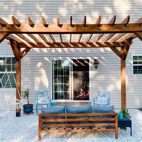 Covered Pergola Plans 12x24' Outside Patio Wood Design Etsy Outdoor