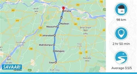 Patna To Gaya Road Map