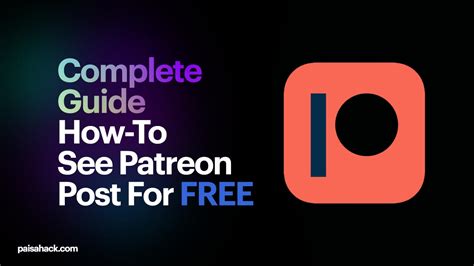 Read more about the article Incredible Patreon Free Access Hack References