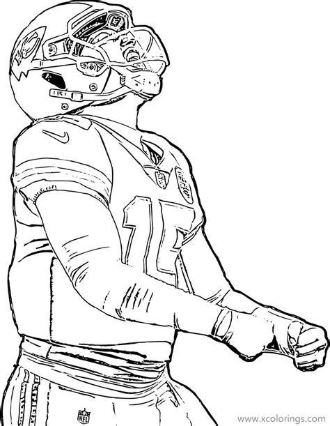 Patrick Mahomes Coloring Pages