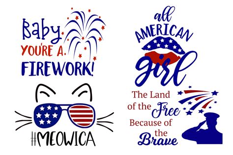 Download Patriotic Bundle Cricut SVG DXF Files