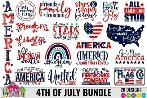 Download Patriotic Bundle Files for Cricut
