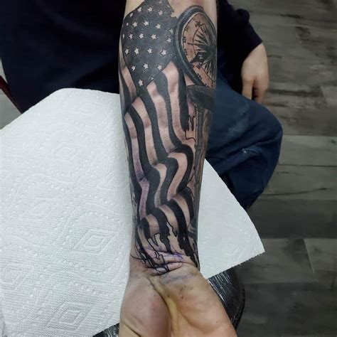 Patriotic Hand Tattoo