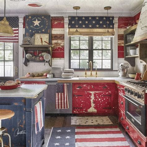 Patriotic Kitchen Decor Ideas