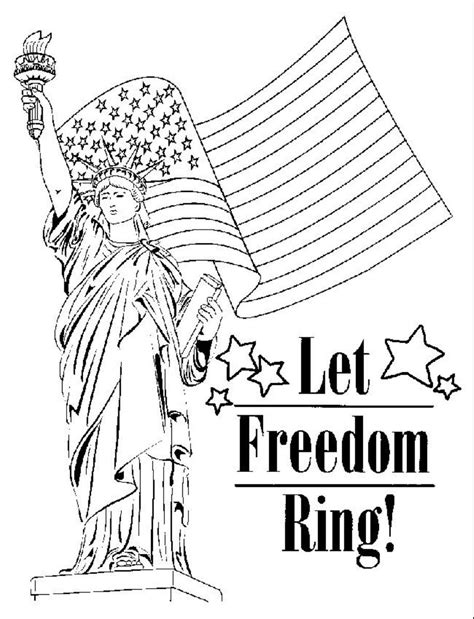 Patriotic Symbols Coloring Pages