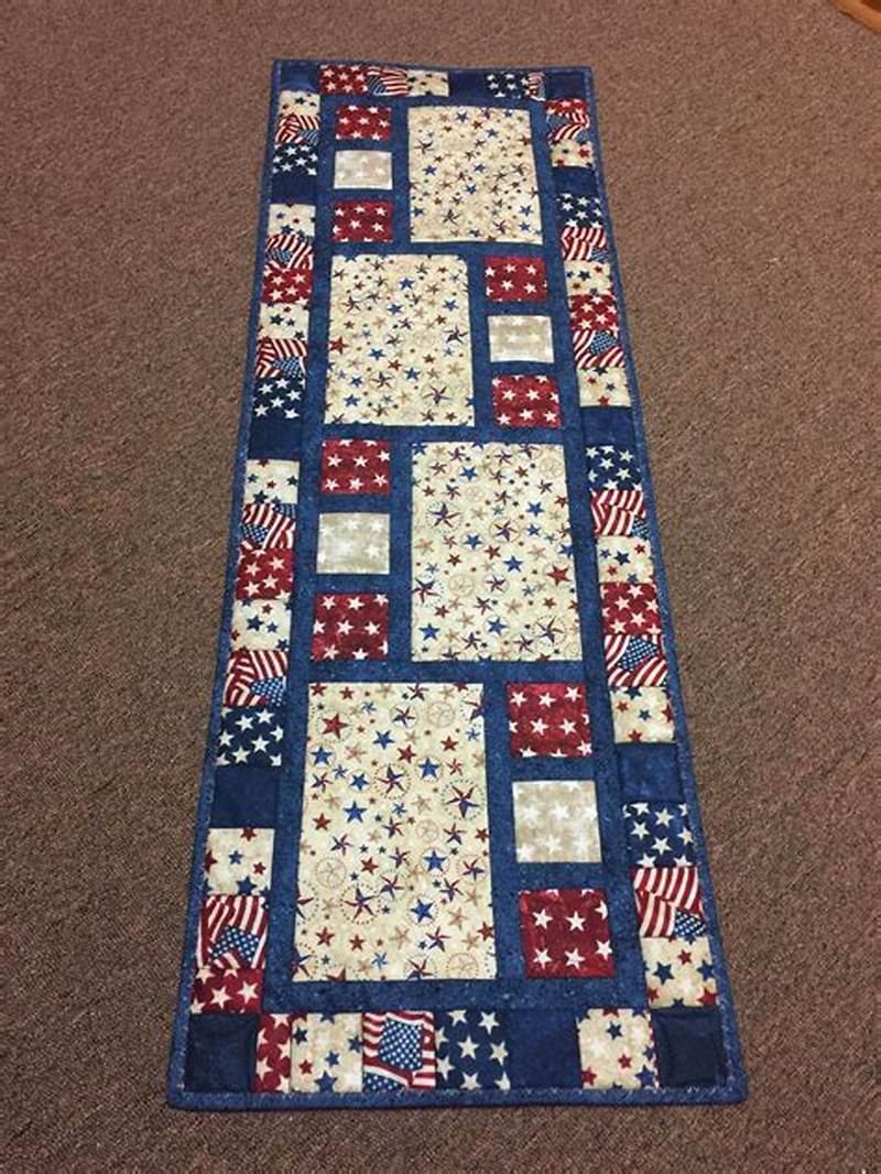 Patriotic Table Runner Pattern Free
