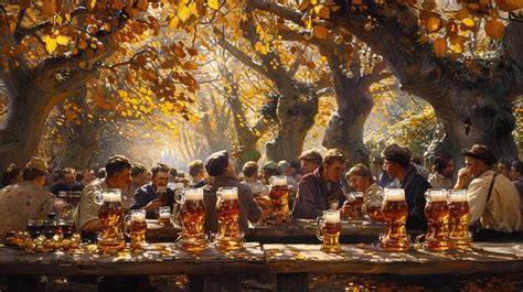 Patrons Enjoying Beer