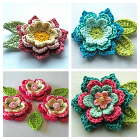 Pattern For Crochet Flowers