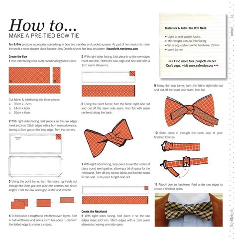 Master the Art of Creating a Perfect Bow Tie with these Simple Pattern Making Tips