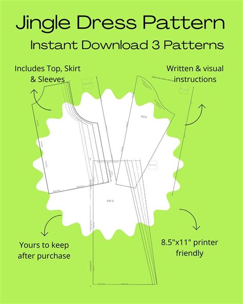 Pattern Jingle Dress Template