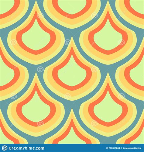 Pattern With Teardrop Shapes