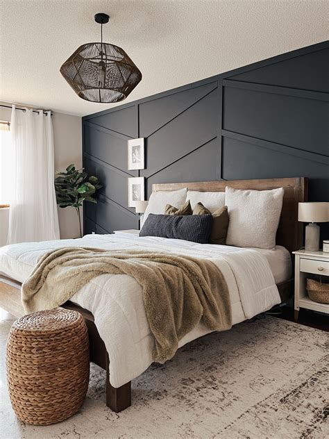 Patterned Accent Wall for Bedroom