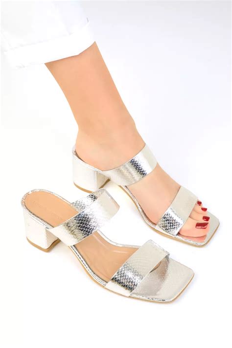 Patterned Block Heels