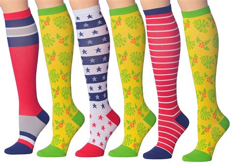 Patterned Compression Stockings