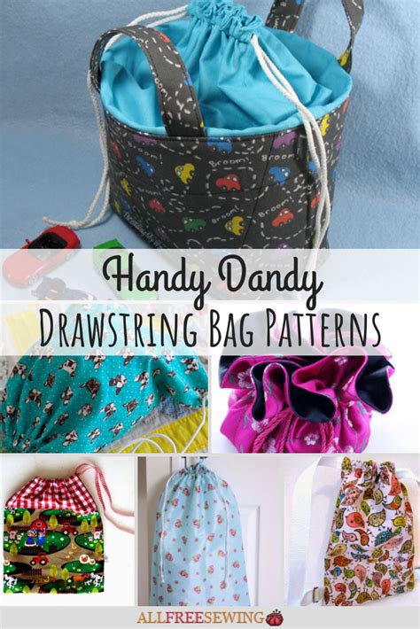 Patterned Drawstring Bag