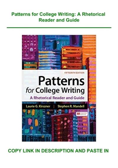 Patterns For College Writing 15th Edition