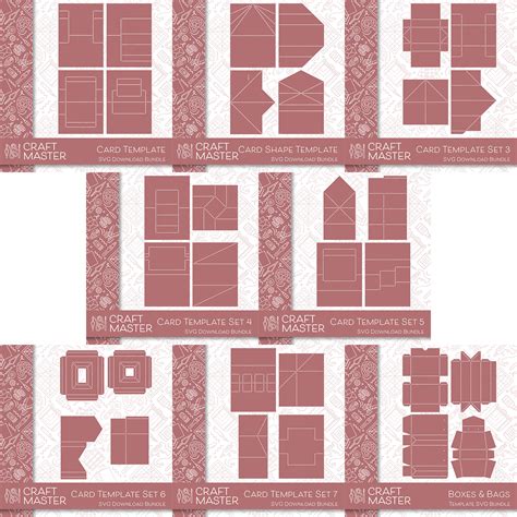 Download Patterns and Stencil Template Bundle Crafts