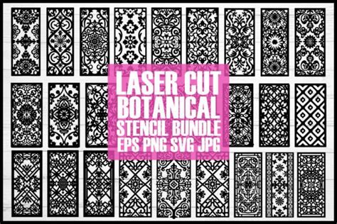 Download Patterns and Stencil Template Bundle Cut Files