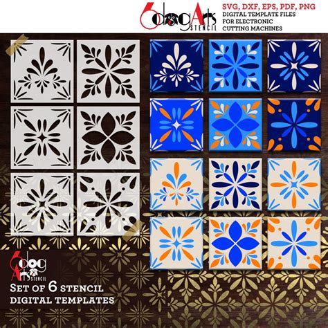 Download Patterns and Stencil Template Bundle for Cricut Machine