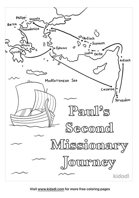 Paul Missionary Journeys Coloring Pages