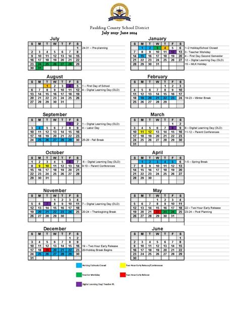 Paulding County Schools Calendar EllenorSkyla