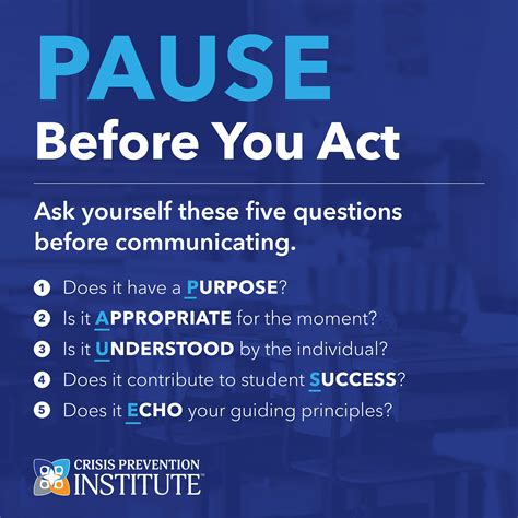 Pause Before Speaking