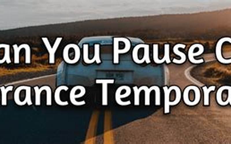 Pausing Car Insurance