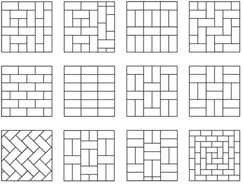 Paver Patterns 4x8