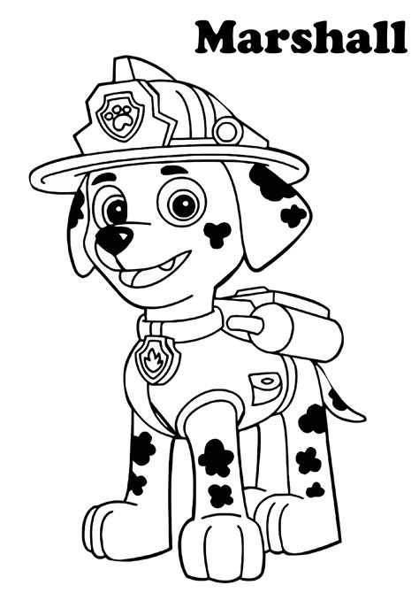 Paw Patrol Printable Colouring Pages