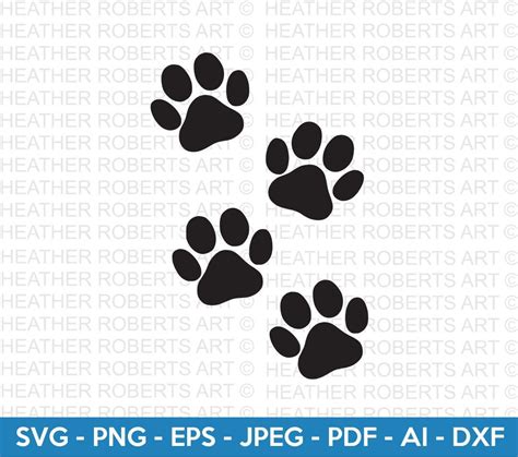 Unleash Your Creativity with Paw-some Paw Print SVG Files - Get Your Paws on the Best Quality Designs Today!