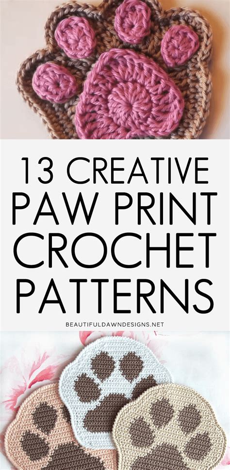 Paw Print Crochet