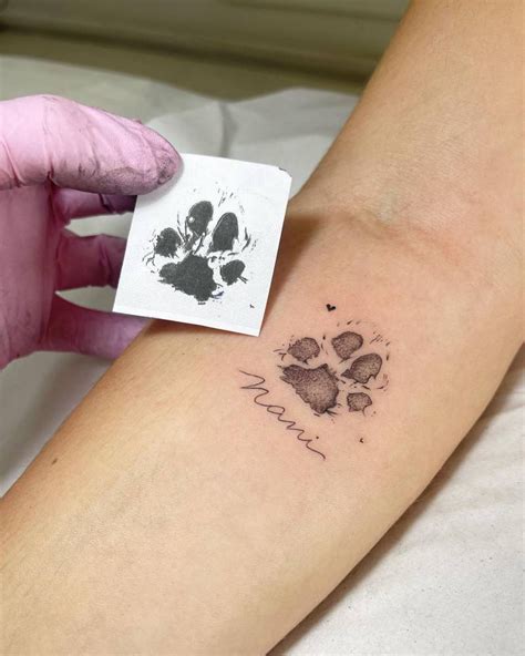 Paw Print Tattoo Cat