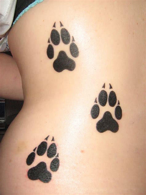 90+ Best Paw Print Tattoo Meanings and Designs Nice