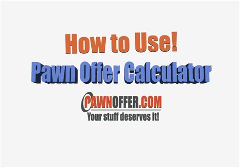 Pawn Shop Offer Calculator