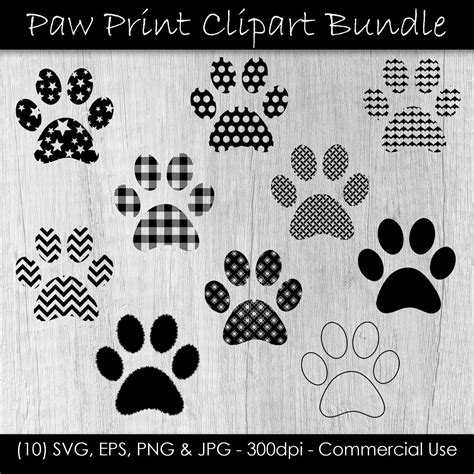 Download Pawprint SVG File, Instant Download Commercial Use For Crafts