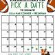 Pay The Date Calendar Fundraiser Template