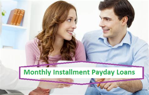 Pay Once A Month Payday Loans