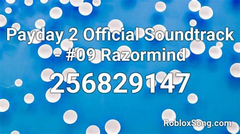 Payday 2 - Razormind Roblox ID