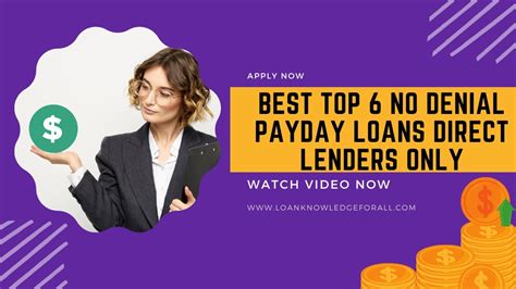 Payday Direct Lenders Only No Fees