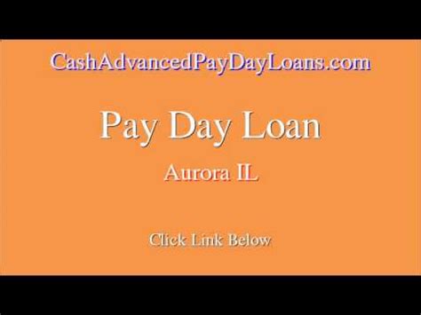 Payday Loan Aurora Il
