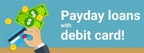Payday Loan Debit Card Only Account
