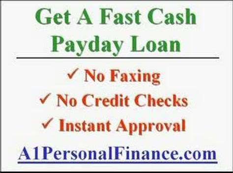 Payday Loan No Faxing Instant Approval